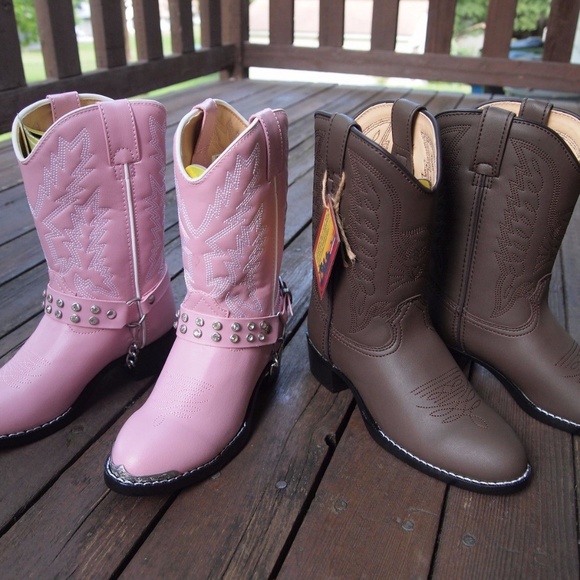 Durango Boy's Lil' Brown Emboss Western Boot - Picture 8 of 8